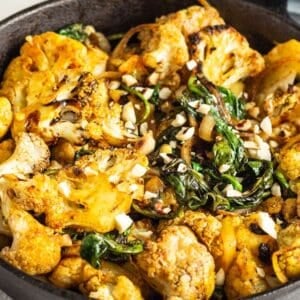 roasted curried cauliflower