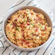 Cheesy Cauliflower Rice in a bowl