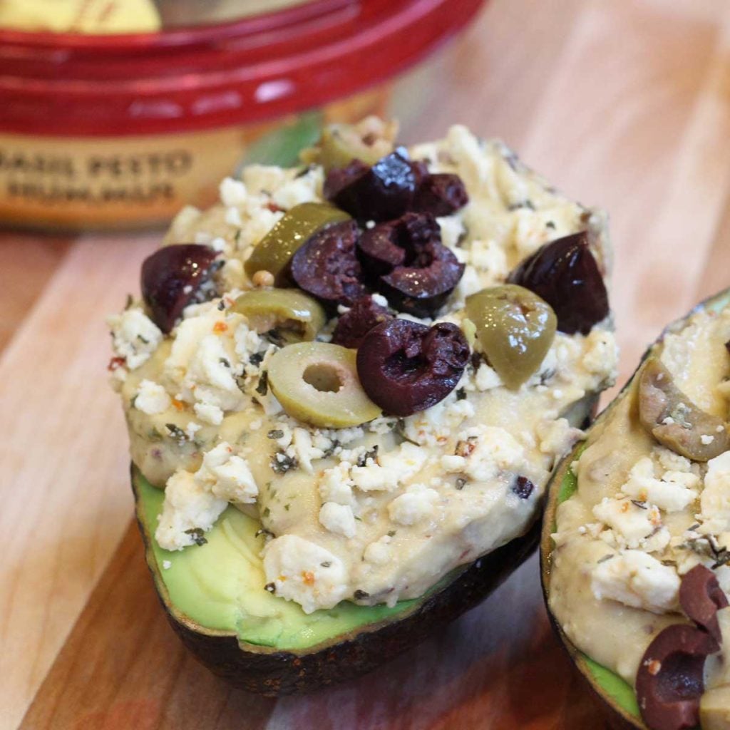 Hummus Stuffed Avocado