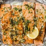 baked salmon in foil with lemon