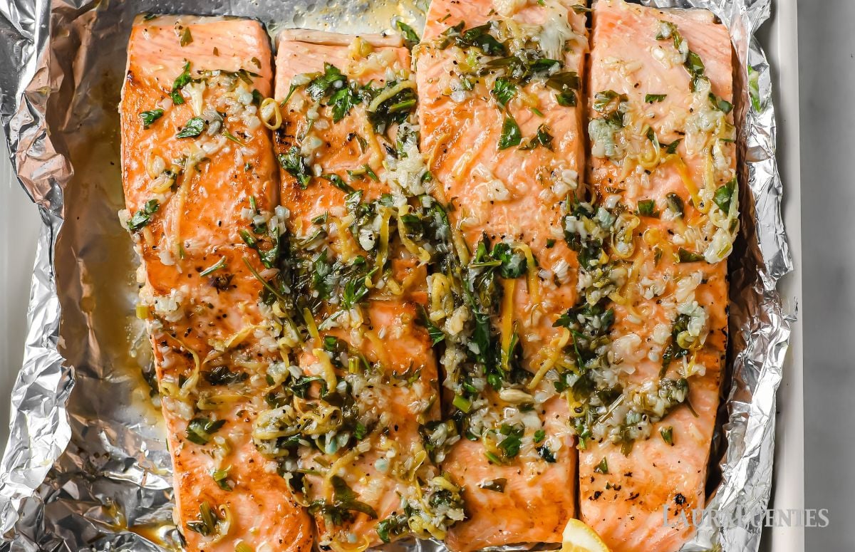 baked salmon in foil