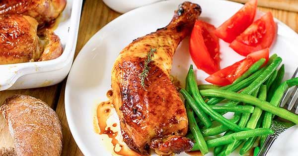 Garlic Herb Roasted Chicken Leg Quarters - Laura Fuentes