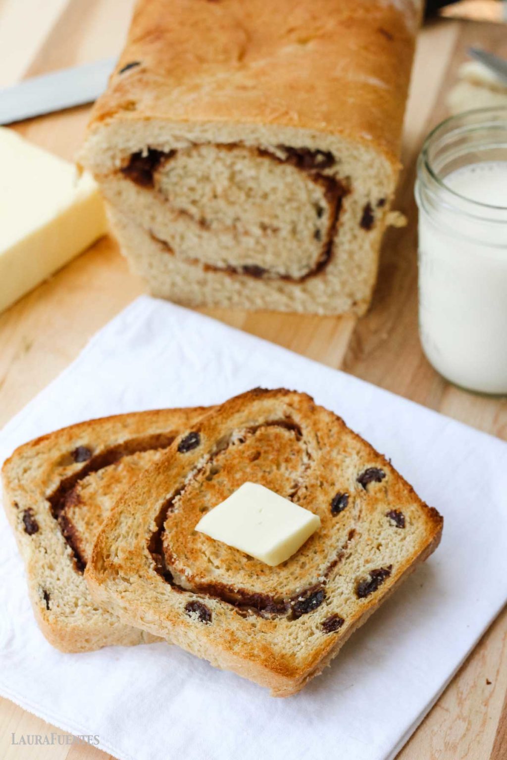 Cinnamon Raisin Bread Beginners Recipe Laura Fuentes