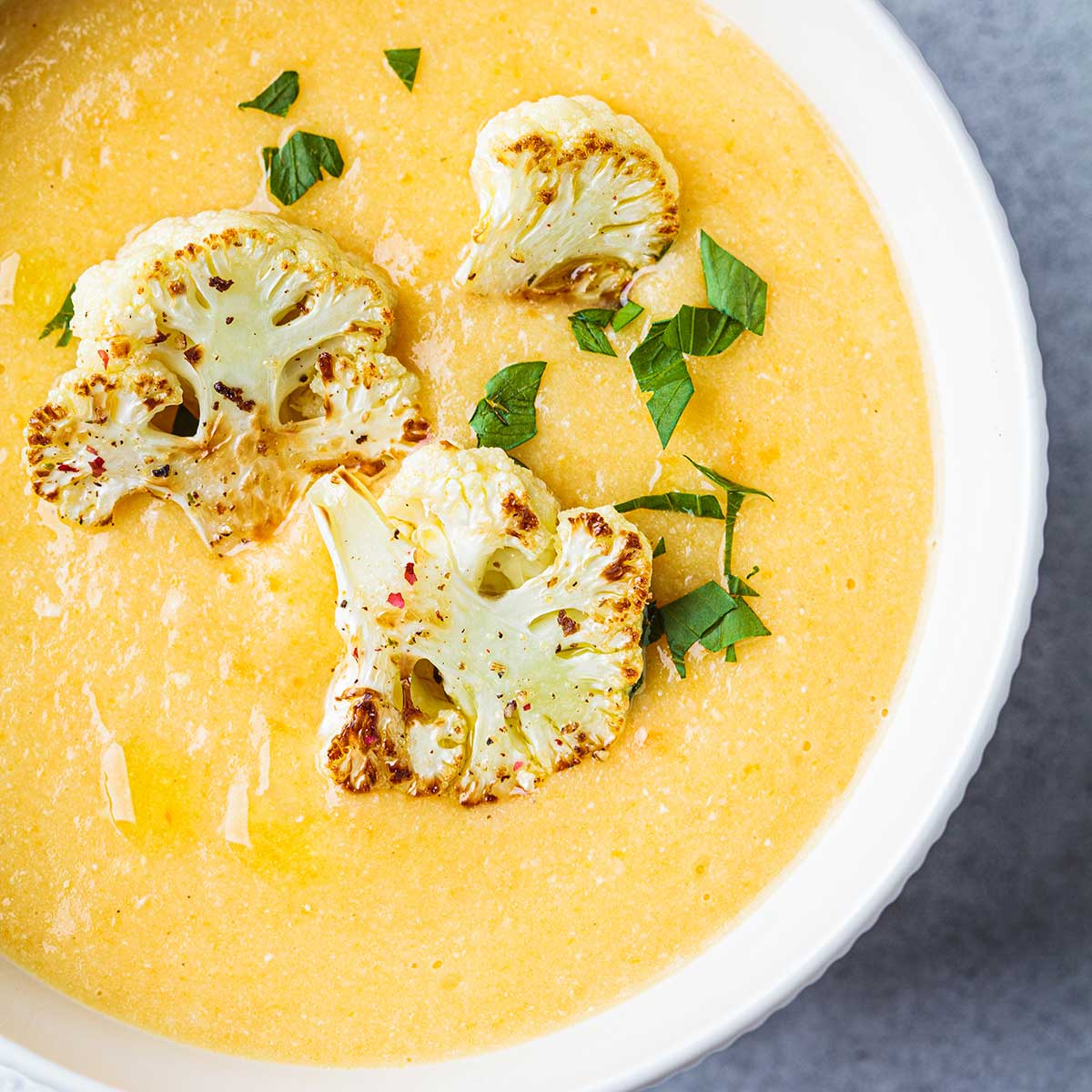 Easy Roasted Cauliflower Soup Laura Fuentes