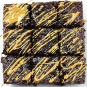 oatmeal brownies cut into squares