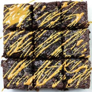oatmeal brownies cut into squares