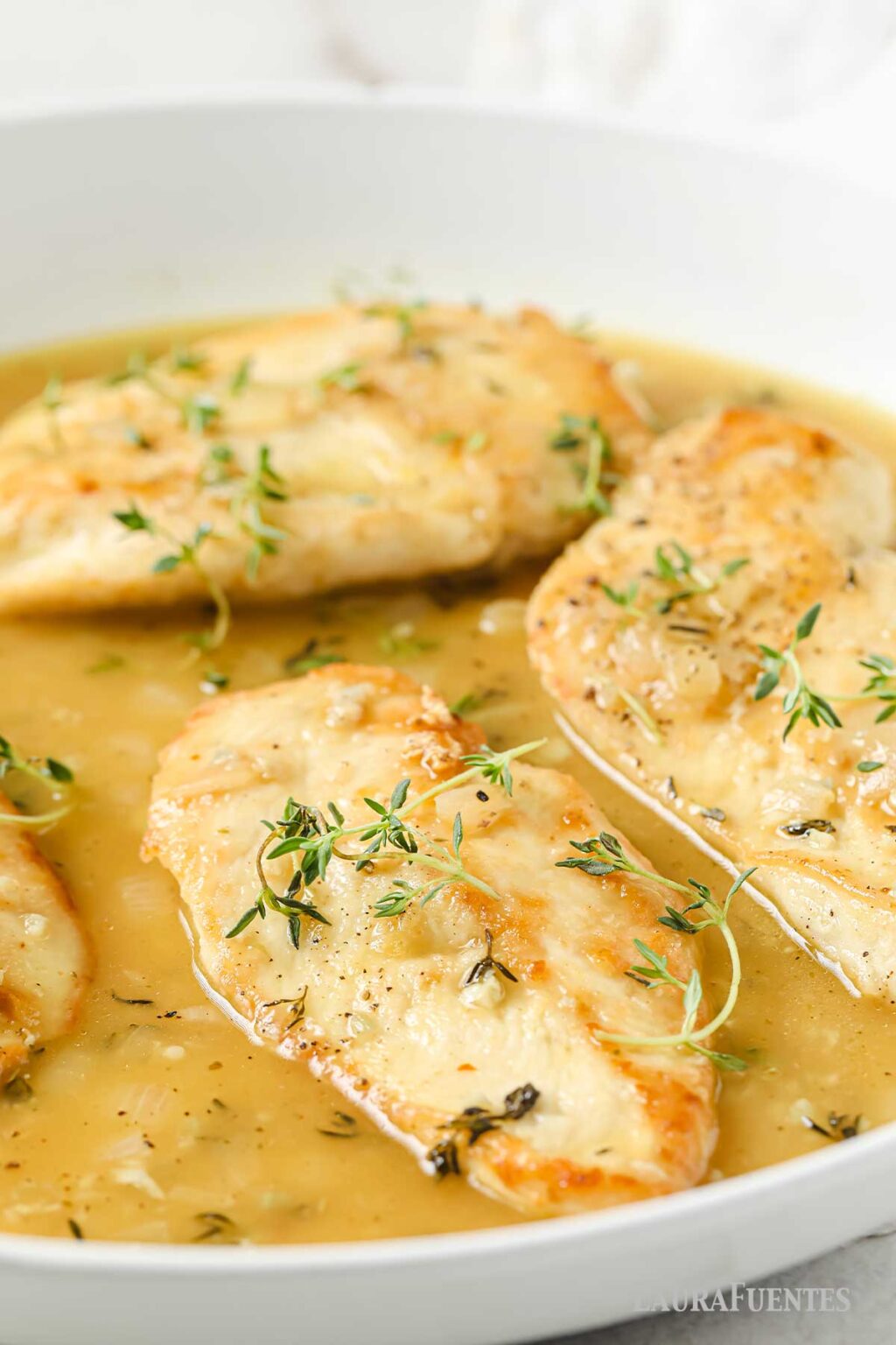 White Wine Chicken with Green Beans Laura Fuentes