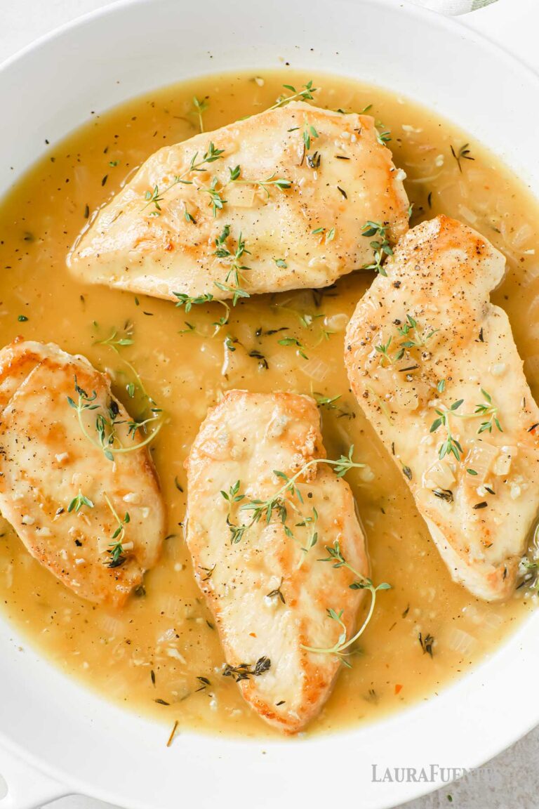 White Wine Chicken with Green Beans Laura Fuentes