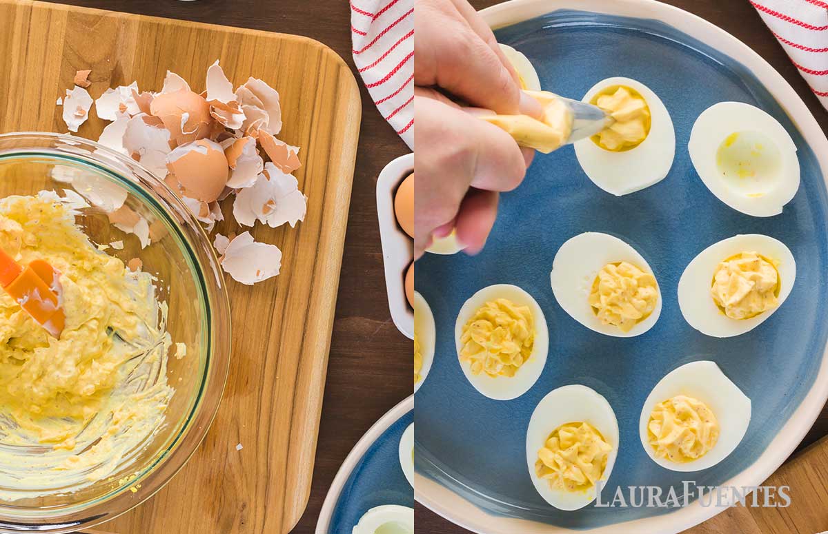 Delicious Deviled Eggs without Mayo | Laura Fuentes