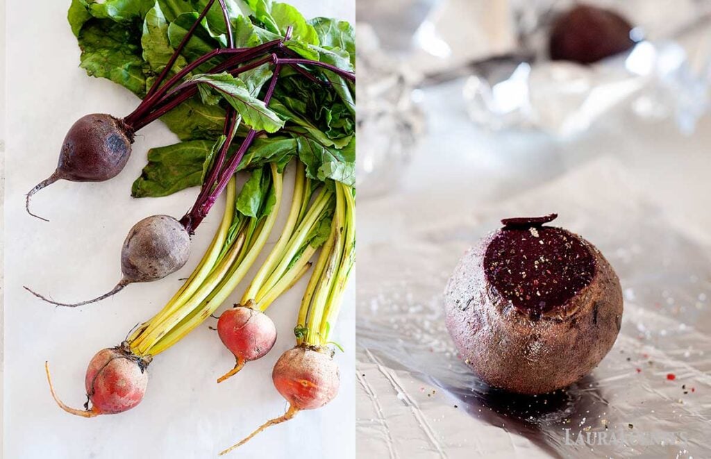 Whole Roasted Beets in Foil {Easy Peel} Laura Fuentes