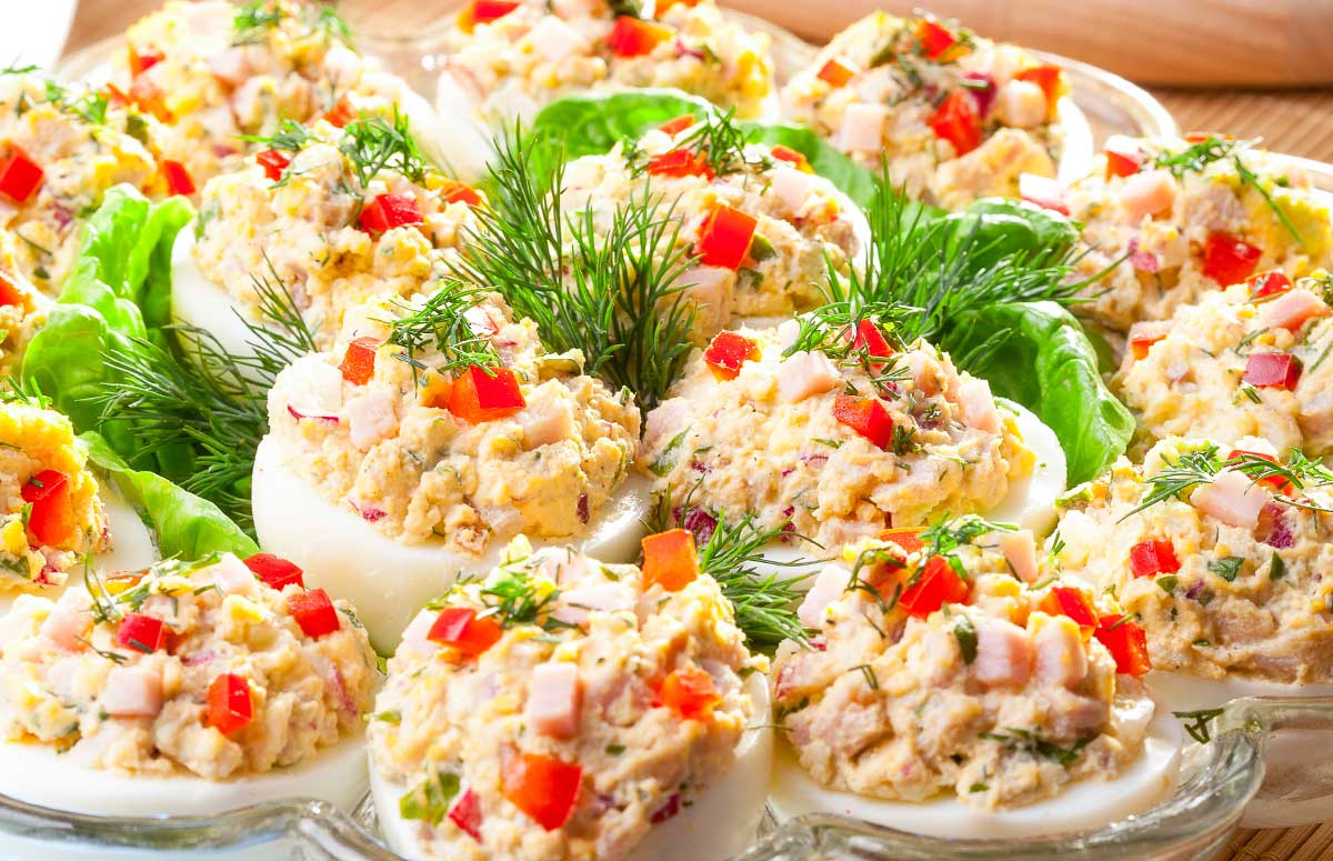 tuna deviled eggs