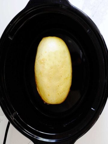 spaghetti squash in a slow cooker