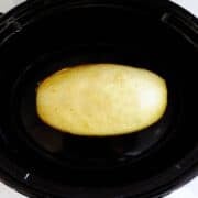 a spaghetti squash in the slow cooker