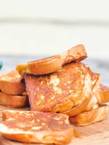 large stack of Eggnog French toast