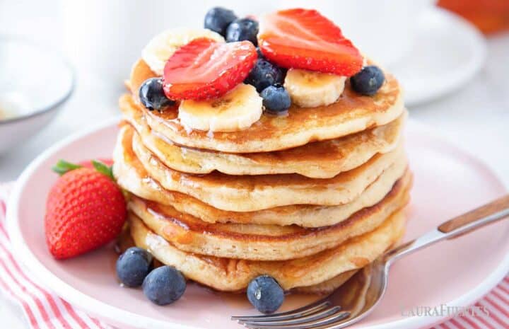 Fluffy Coconut Milk Pancakes Recipe | Laura Fuentes - Make Pancakes With Coconut Water