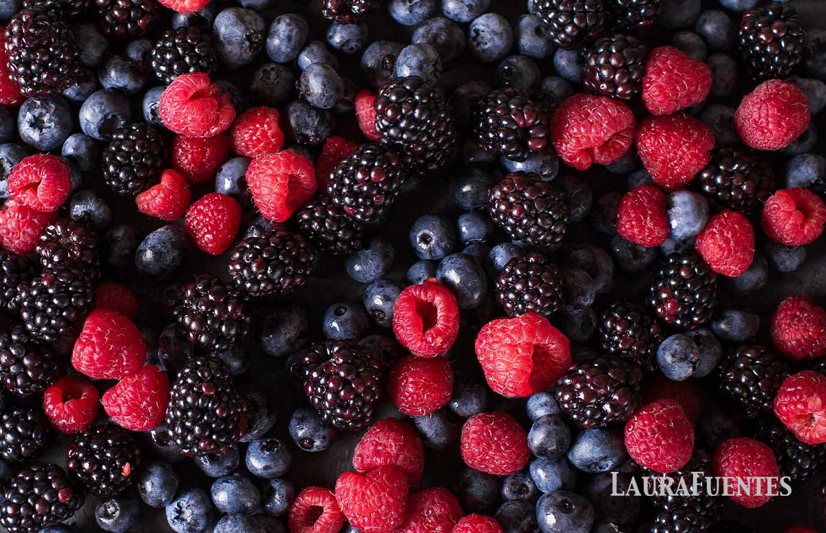 closeup of berries