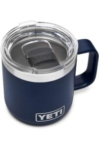 small blue yeti mug