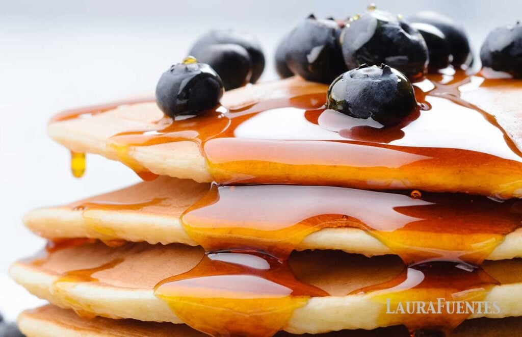 Picture of Honey Pancakes Recipe | Laura Fuentes