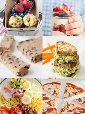 collage of easy recipes for kids