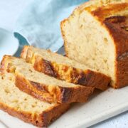 Banana bread made with pancake mix