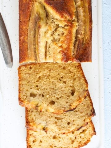 Banana bread made with pancake mix