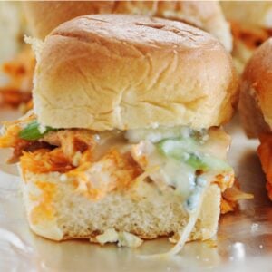 buffalo chicken sliders