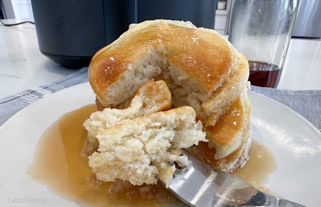 fluffy air fryer pancakes