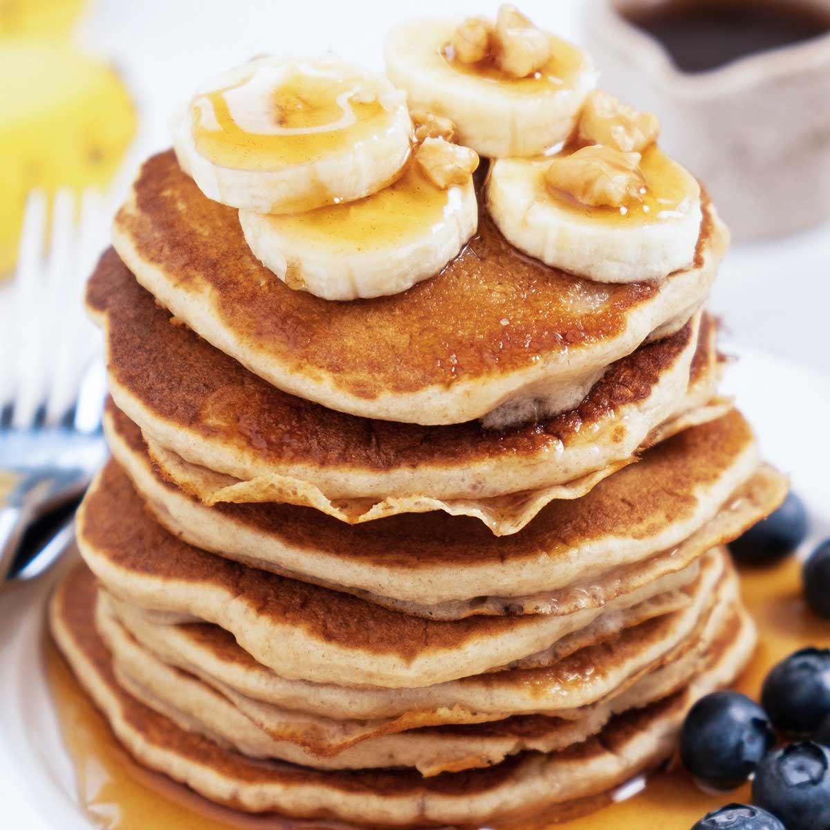Cottage Cheese Banana Pancakes (23g Protein)-image