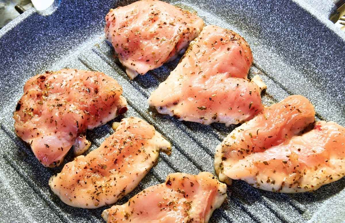 raw chicken thighs ready for cooking