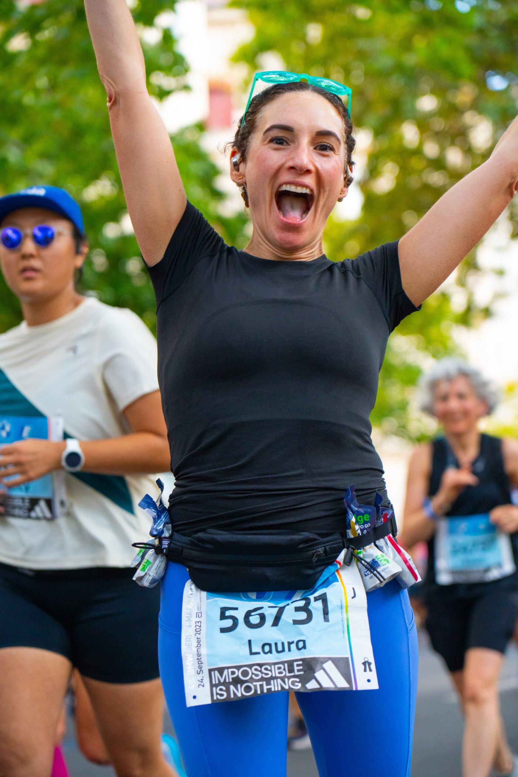 Laura Fuentes in the Berlin Marathon