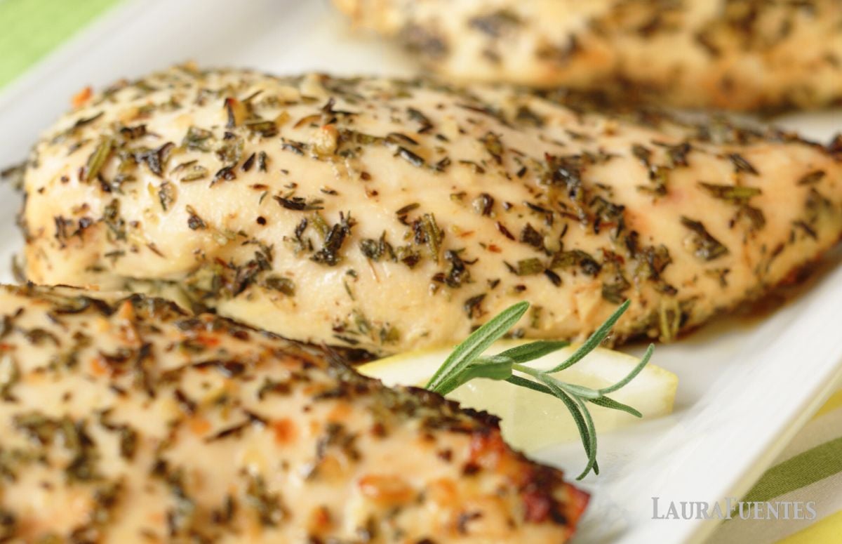 baked chicken breasts with Italian seasoning
