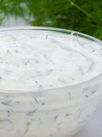 a bowl of dill pickle ranch
