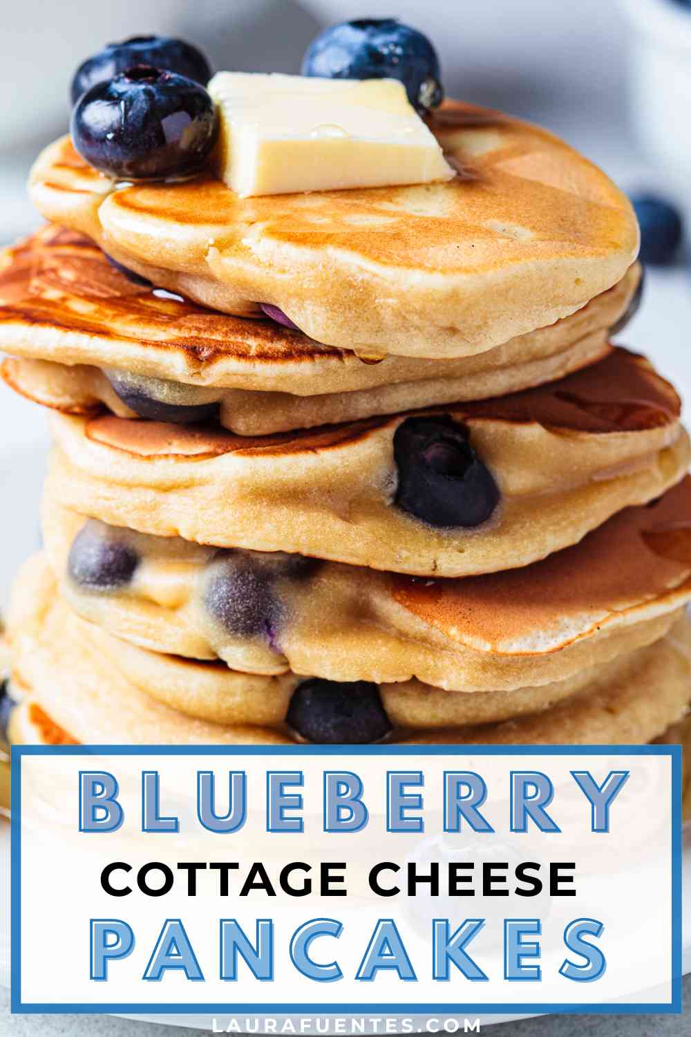 Blueberry Cottage Cheese Pancakes Fluffy Protein Packed