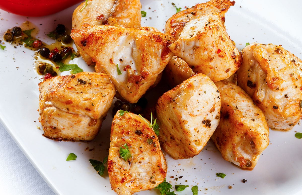 air-fried chicken bites