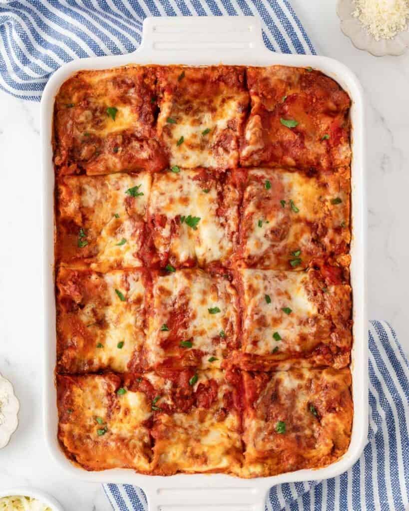 Cottage Cheese Lasagna (Easy Recipe)