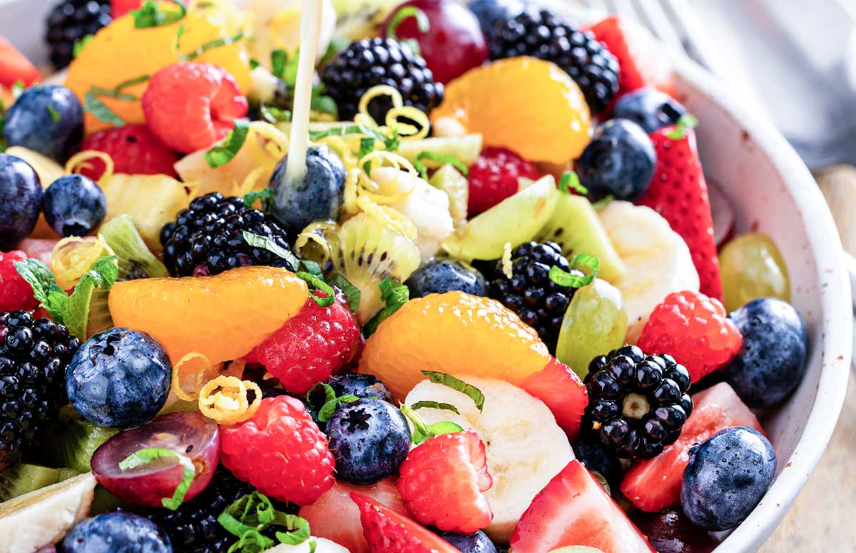 fruit salad close up