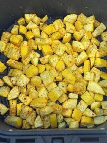 summer squash slices in the air fryer