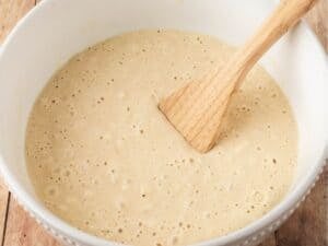 homemade cracker barrel batter in a bowl