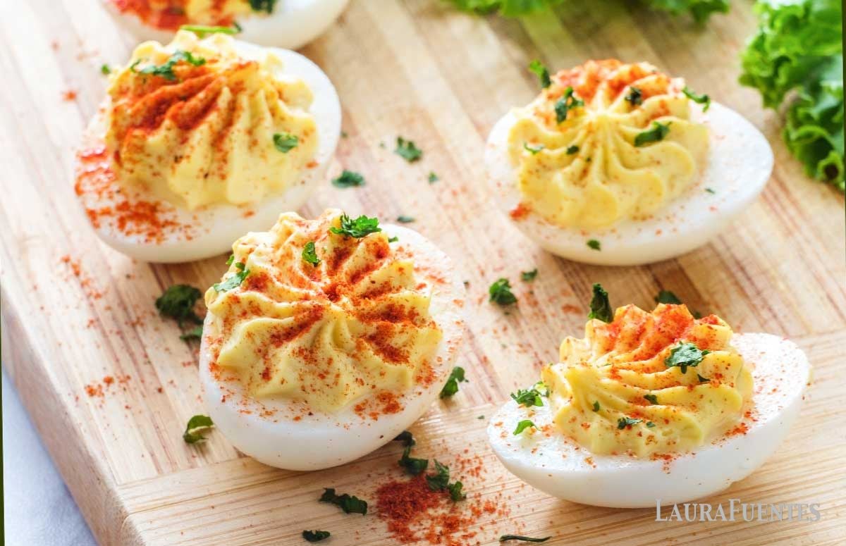 4 classic deviled eggs