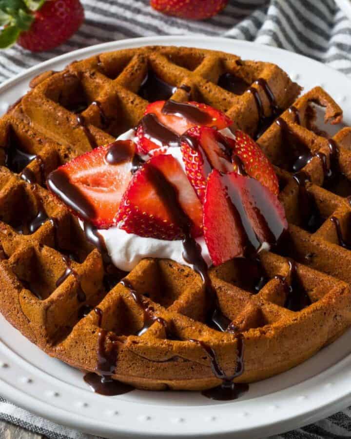 Chocolate Waffles (Easy Homemade Recipe)