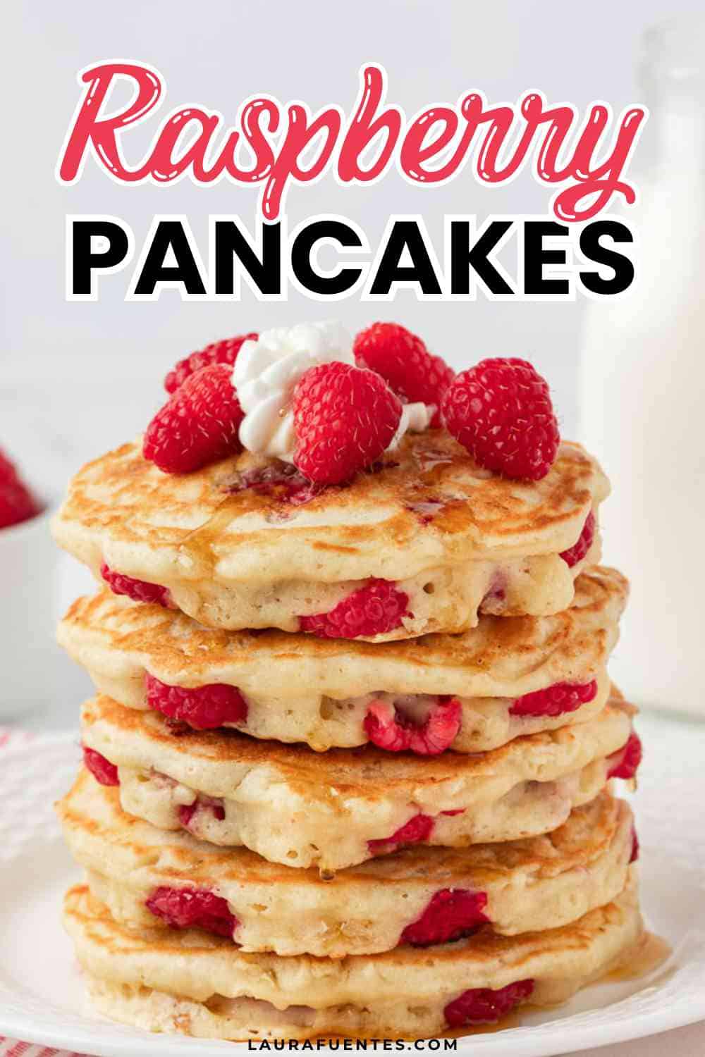 Easy Fluffy Raspberry Pancakes Recipe
